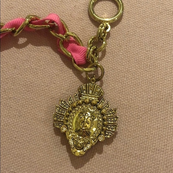 Juicy Couture Gold & Hot Pink Bracelet Perfume Charm - Picture 4 of 6
